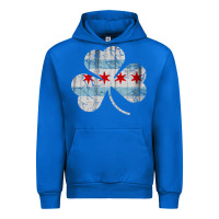 Cobalt irish chicago flag shamrock Urban Hoodie - artisFamous