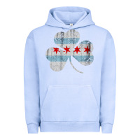 Pigment Grape Ice irish chicago flag shamrock Urban Hoodie - artisFamous