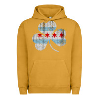 Pigment Peanut Butter irish chicago flag shamrock Urban Hoodie - artisFamous