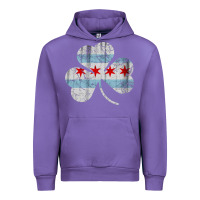 Tulip irish chicago flag shamrock Urban Hoodie - artisFamous