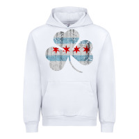 White irish chicago flag shamrock Urban Hoodie - artisFamous