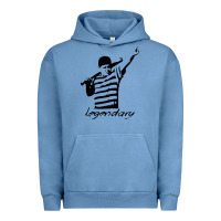 Pigment Pebble Blue legendary hambino Urban Hoodie - artisFamous