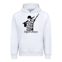White legendary hambino Urban Hoodie - artisFamous