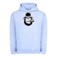 Pigment Grape Ice Monkey Smoking Urban Hoodie - artisFamous