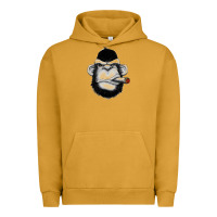 Pigment Peanut Butter Monkey Smoking Urban Hoodie - artisFamous