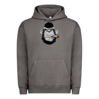Pigment Tornado Monkey Smoking Urban Hoodie - artisFamous