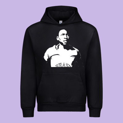 Pele Sillhouette Urban Hoodie Designed By Artisfamous