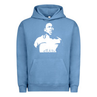 Pigment Pebble Blue Pele Sillhouette Urban Hoodie - artisFamous