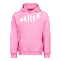 Fuchsia Pink Snowboarding Evolution | Snowboard Mountain Winter Urban Hoodie - artisFamous