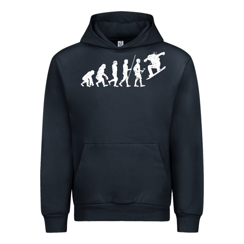 Snowboarding Evolution | Snowboard Mountain Winter Urban Hoodie by artisFamous | Teevron
