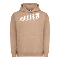Pigment Burro Snowboarding Evolution | Snowboard Mountain Winter Urban Hoodie - artisFamous