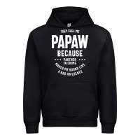 Black Mens They Call Me Papaw Because Partner In Crime - Dad & Grandpa Birth Urban Hoodie - artisFamous