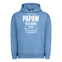 Pigment Pebble Blue Mens They Call Me Papaw Because Partner In Crime - Dad & Grandpa Birth Urban Hoodie - artisFamous