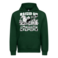 Forest Green raised on cartoon network Urban Hoodie - artisFamous