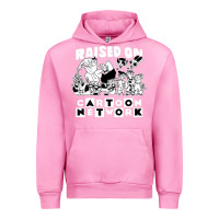 Fuchsia Pink raised on cartoon network Urban Hoodie - artisFamous