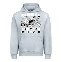 Heather Grey raised on cartoon network Urban Hoodie - artisFamous
