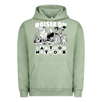 Pigment Oil Green raised on cartoon network Urban Hoodie - artisFamous