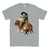 Heather Grey Midilli little Cowboy kid rodeo Classic Tee - HowdyJamesFarm