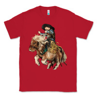 Red Midilli little Cowboy kid rodeo Classic Tee - HowdyJamesFarm