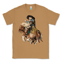 Toasted Coconut Midilli little Cowboy kid rodeo Classic Tee - HowdyJamesFarm