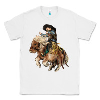 White Midilli little Cowboy kid rodeo Classic Tee - HowdyJamesFarm