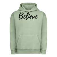 Pigment Oil Green believe Urban Hoodie - artisFamous