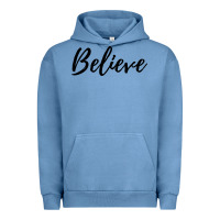 Pigment Pebble Blue believe Urban Hoodie - artisFamous