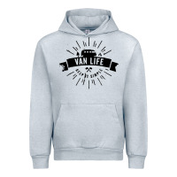 Heather Grey camper vintage retro Urban Hoodie - artisFamous