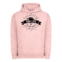 Pigment Salmon camper vintage retro Urban Hoodie - artisFamous
