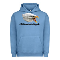 Pigment Pebble Blue the screaming eagle Urban Hoodie - artisFamous