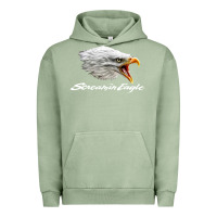 Pigment Oil Green the screaming eagle Urban Hoodie - artisFamous