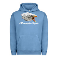 Pigment Pebble Blue the screaming eagle Urban Hoodie - artisFamous