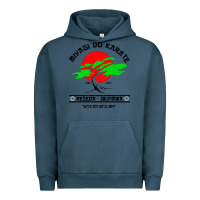 Pigment Midnight Navy MIYAGY DO KARATE Urban Hoodie - artisFamous
