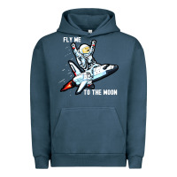 Pigment Midnight Navy dogecoin hodl to the moon Urban Hoodie - artisFamous