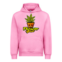 Fuchsia Pink flower pot funny weed Urban Hoodie - artisFamous