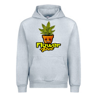 Heather Grey flower pot funny weed Urban Hoodie - artisFamous
