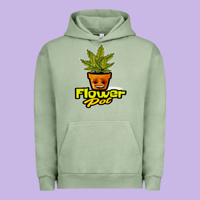 Flower Pot Funny Weed Urban Hoodie Designed By Artisfamous