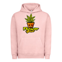 Pigment Salmon flower pot funny weed Urban Hoodie - artisFamous
