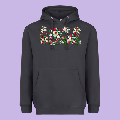 Mexican Flag Sunflower Heavyweight Hoodie Designed By Jahusdesignshop