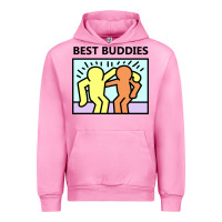 Fuchsia Pink best buddies Urban Hoodie - artisFamous