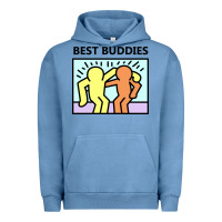 Pigment Pebble Blue best buddies Urban Hoodie - artisFamous