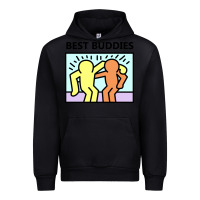Black best buddies Urban Hoodie - artisFamous