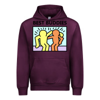 Mauve Wine best buddies Urban Hoodie - artisFamous
