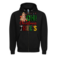 Black oh Christmas tree's ado Zipper Hoodie - AdoDesignShop