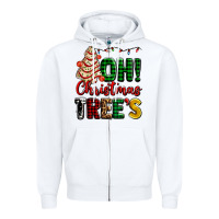 White oh Christmas tree's ado Zipper Hoodie - AdoDesignShop