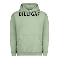 Pigment Oil Green dilligaf do i look like  sarcastic humor Urban Hoodie - artisFamous