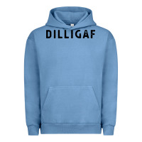 Pigment Pebble Blue dilligaf do i look like  sarcastic humor Urban Hoodie - artisFamous