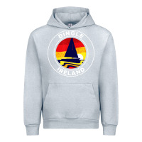 Heather Grey dingle ireland vintage sailboat 70s retro sunset Urban Hoodie - artisFamous