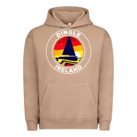Pigment Burro dingle ireland vintage sailboat 70s retro sunset Urban Hoodie - artisFamous