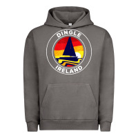 Pigment Tornado dingle ireland vintage sailboat 70s retro sunset Urban Hoodie - artisFamous